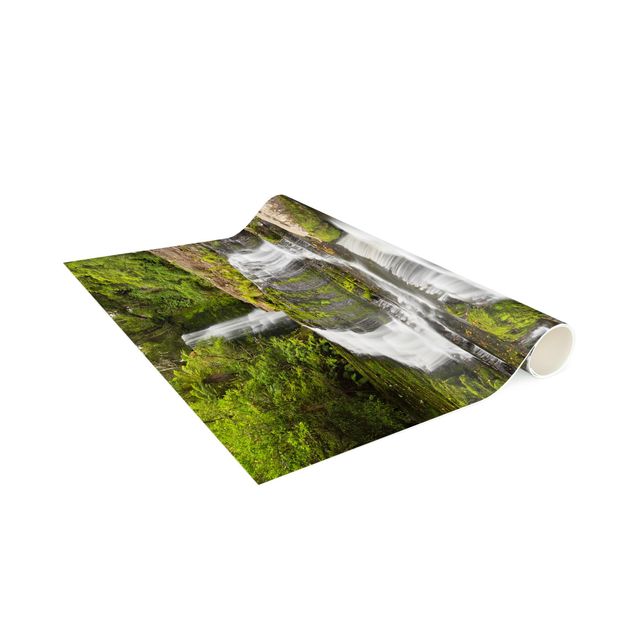 Moderner Teppich Upper McLean Falls in Neuseeland