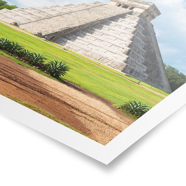 Poster - El Castillo Pyramide - Quadrat 1:1