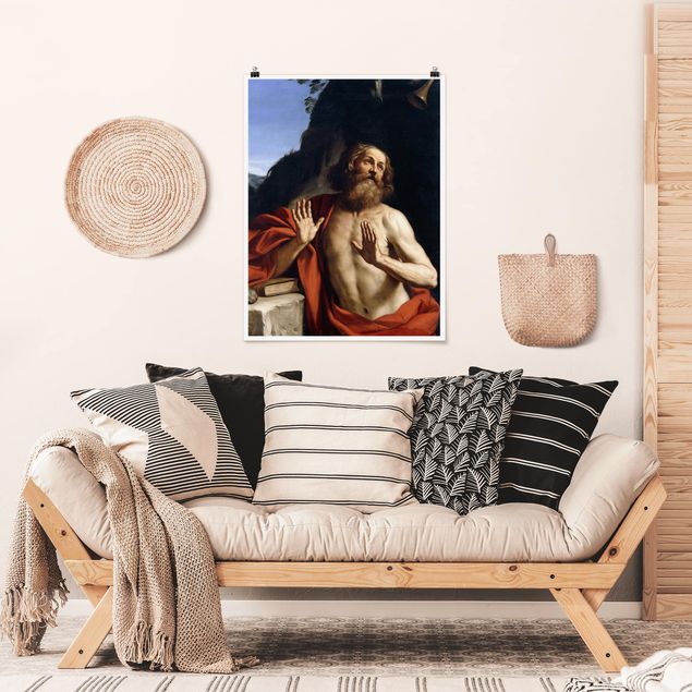 Kunstdrucke Poster Guercino - Der heilige Hieronymus