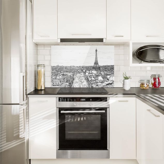 Küchenspritzschutz Stadtstudie - Paris
