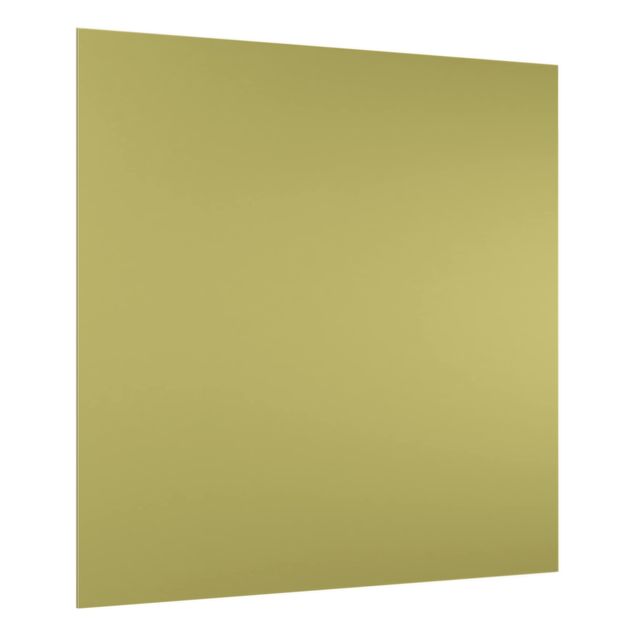 Glas Spritzschutz - Lindgrün Bambus - Quadrat - 1:1