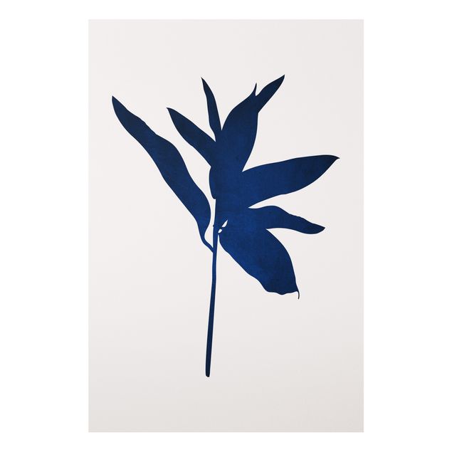 Wandbilder Grafische Pflanzenwelt - Blau