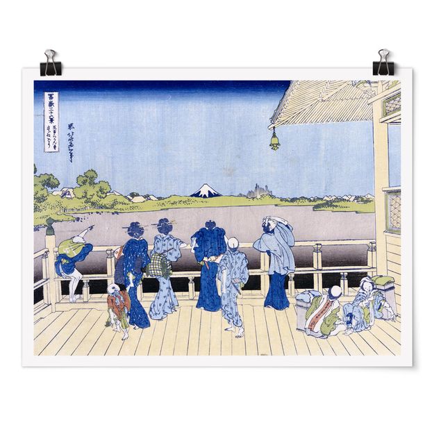 Poster kaufen Katsushika Hokusai - Die Sazai Halle