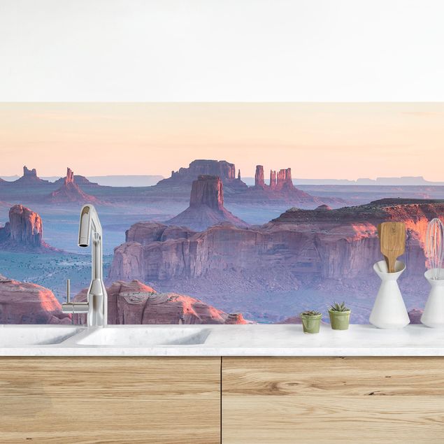 Küchenrückwände Platte Sonnenaufgang in Arizona
