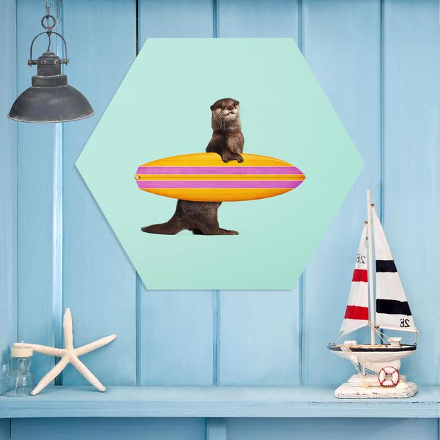 Forex Bilder Otter mit Surfbrett