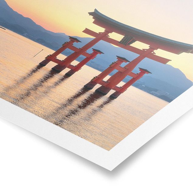 Poster - Torii am Itsukushima - Querformat 3:4