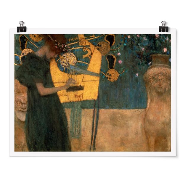 Bilder für die Wand Gustav Klimt - Die Musik