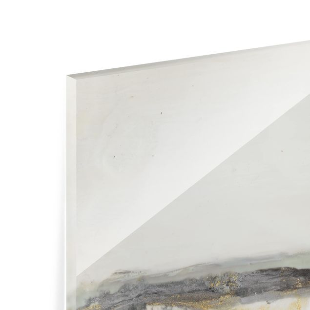 Glas Spritzschutz - Fröhlicher Horizont II - Quadrat - 1:1