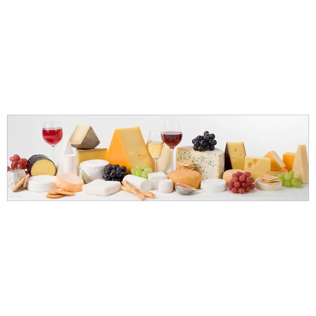 Küchenrückwand Käse-Variationen