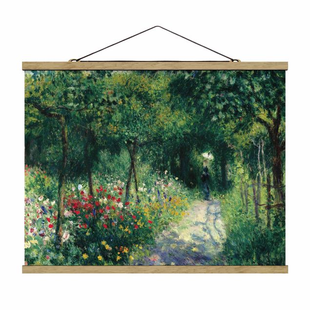 Stoffbilder mit Holzleisten Auguste Renoir - Frauen im Garten