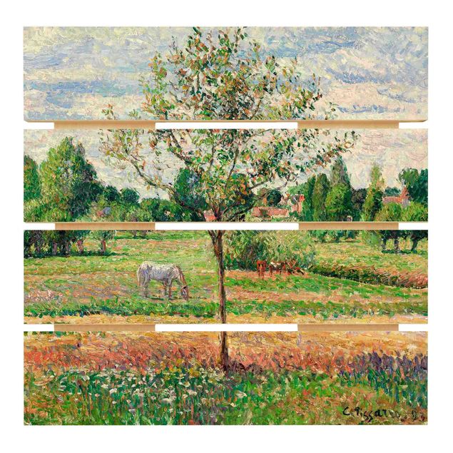 Post Impressionismus Bilder Camille Pissarro - Wiese mit Schimmel