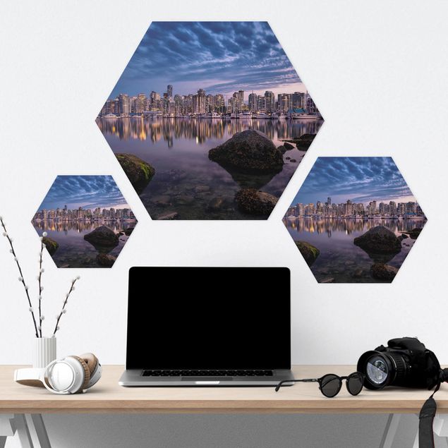 Hexagon Bild Forex - Vancouver im Sonnenuntergang