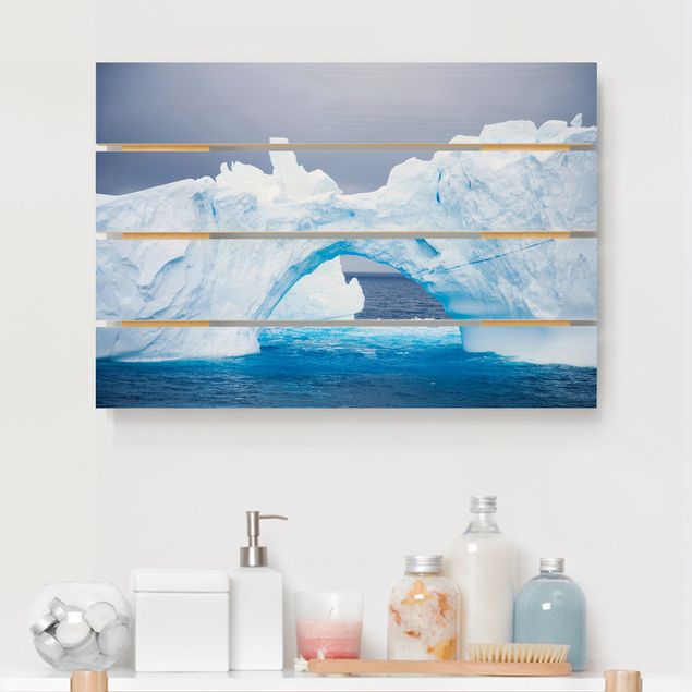 Holzbilder maritim Antarktischer Eisberg