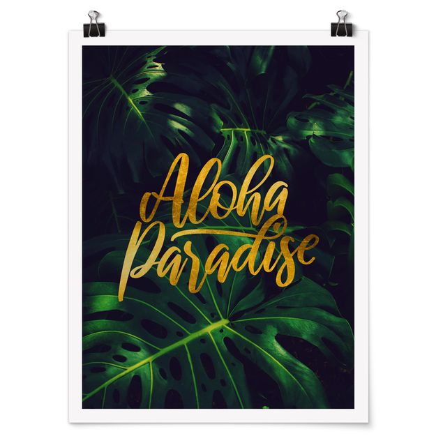 Poster Dschungel - Aloha Paradise
