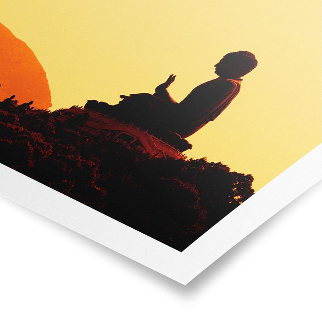 Poster - Resting Buddha - Panorama Querformat