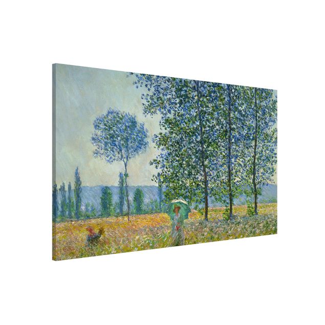 Magnettafel - Claude Monet - Felder im Frühling - Memoboard Querformat 2:3