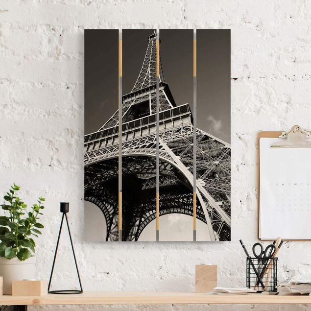 Moderne Holzbilder Eiffelturm