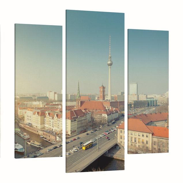 Leinwandbilder Wohnzimmer modern Berlin am Morgen