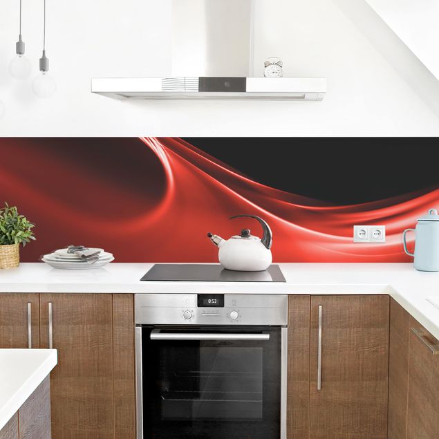 Küchenrückwände selbstklebend Red Wave