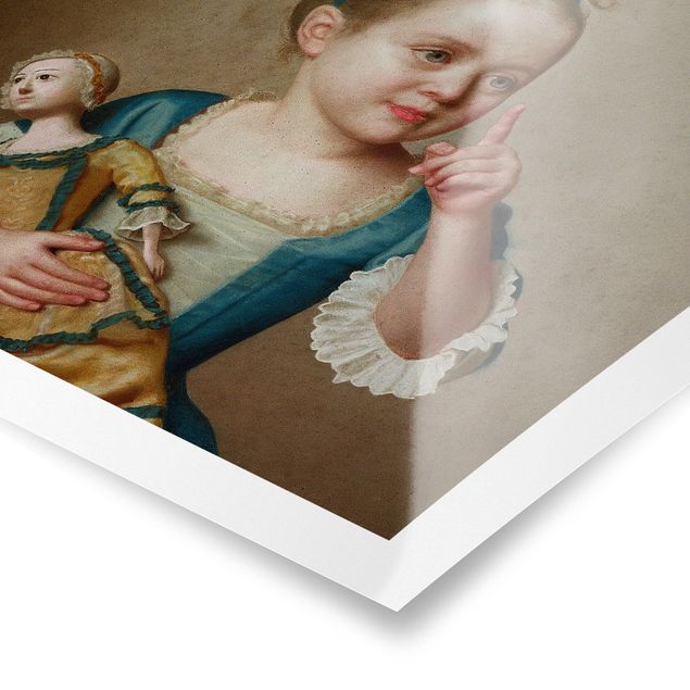 Poster kaufen Jean Etienne Liotard - Mädchen mit Puppe