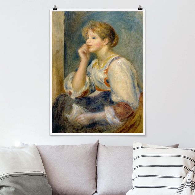 Kunstdrucke Impressionismus Auguste Renoir - Junges Mädchen mit Brief