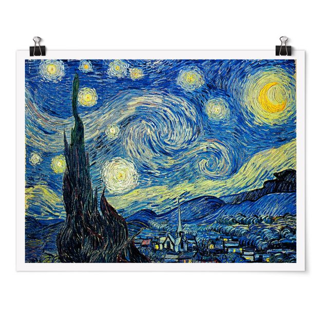 Kunstdrucke Poster Vincent van Gogh - Sternennacht