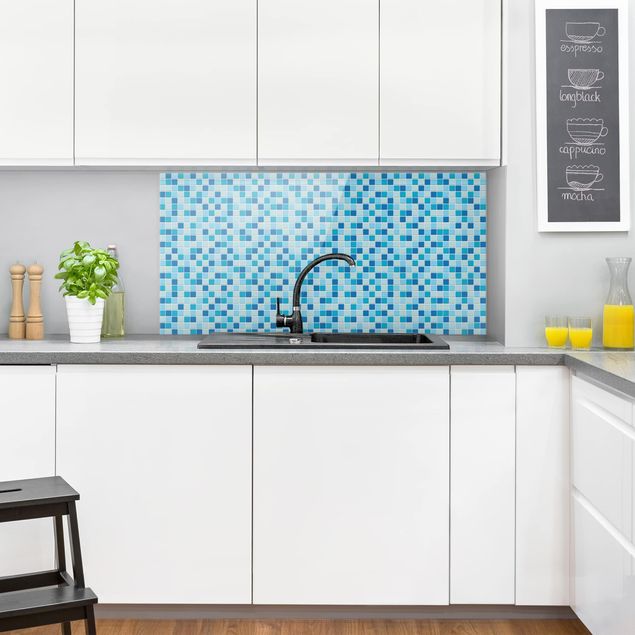 Spritzschutz Küche Fliesenoptik Mosaikfliesen Meeresrauschen