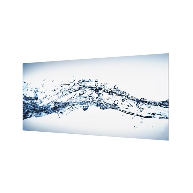 Spritzschutz Glas - Water Splash - Querformat - 2:1