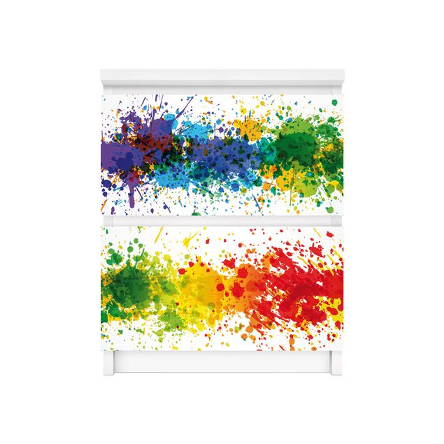 Klebefolie Fensterbank Rainbow Splatter