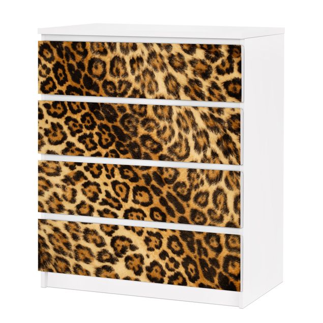 Möbelfolie für IKEA Malm Kommode - selbstklebende Folie Jaguar Skin