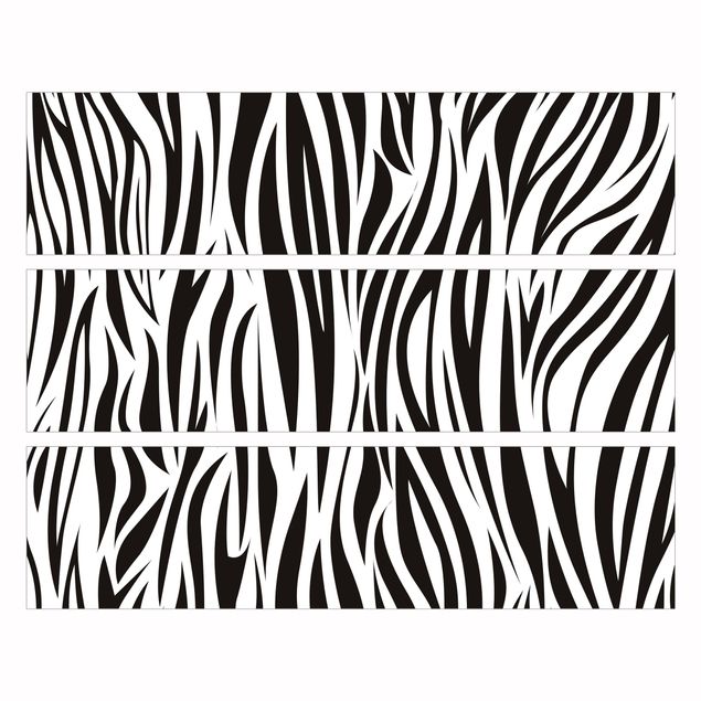 Malm Kommode Klebefolie Zebra Pattern