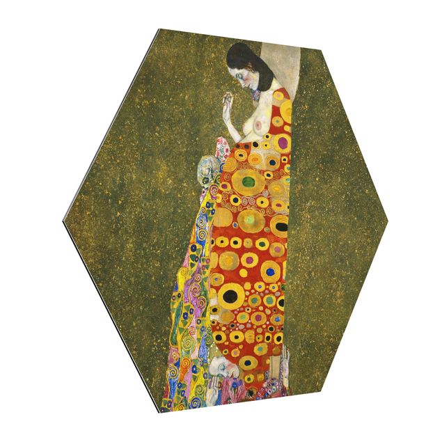 Alu Dibond Bilder Gustav Klimt - Die Hoffnung II