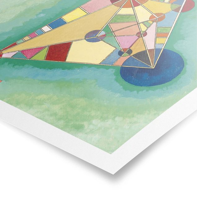 Poster abstrakte Kunst Wassily Kandinsky - Dreieck