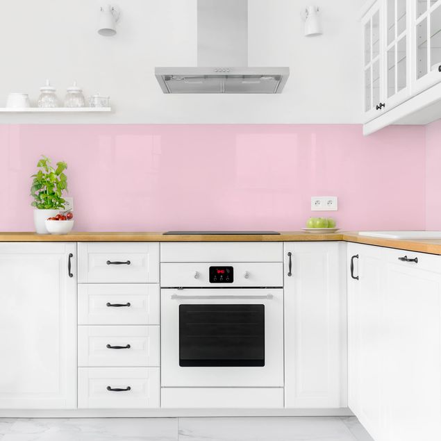 Küchenrückwand einfarbig Rosé