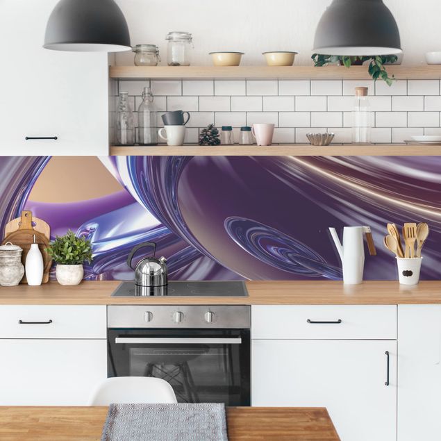 Küchenrückwand abstrakt Forcing Darkness