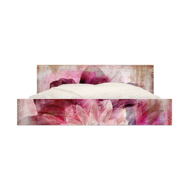 Klebefolie Wand Grunge Flower