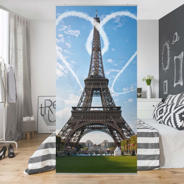 Raumteiler Vorhang Paris - City of Love