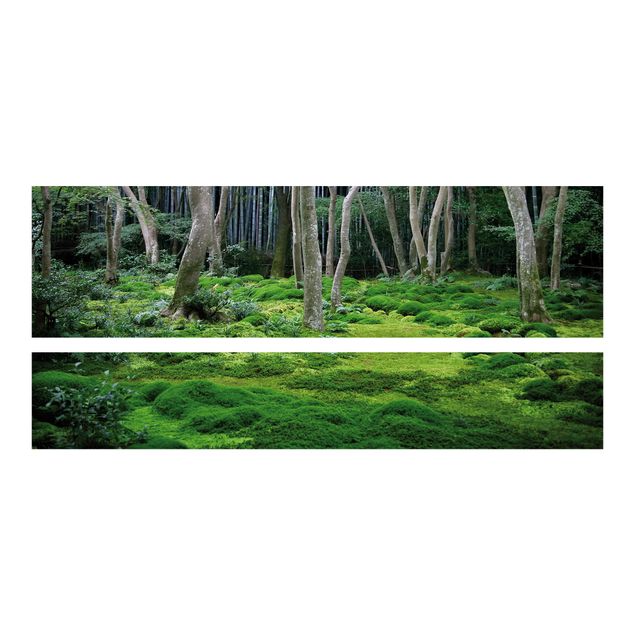 Möbelfolie Malm Bett Japanischer Wald