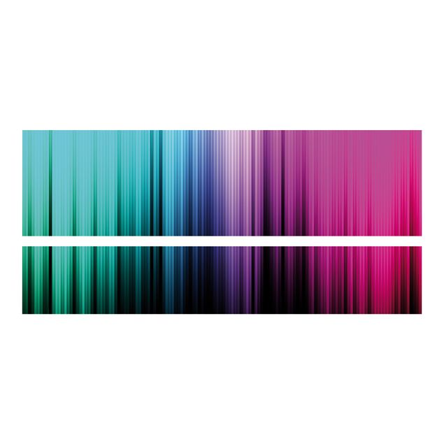 Klebefolie Malm Bett Rainbow Display