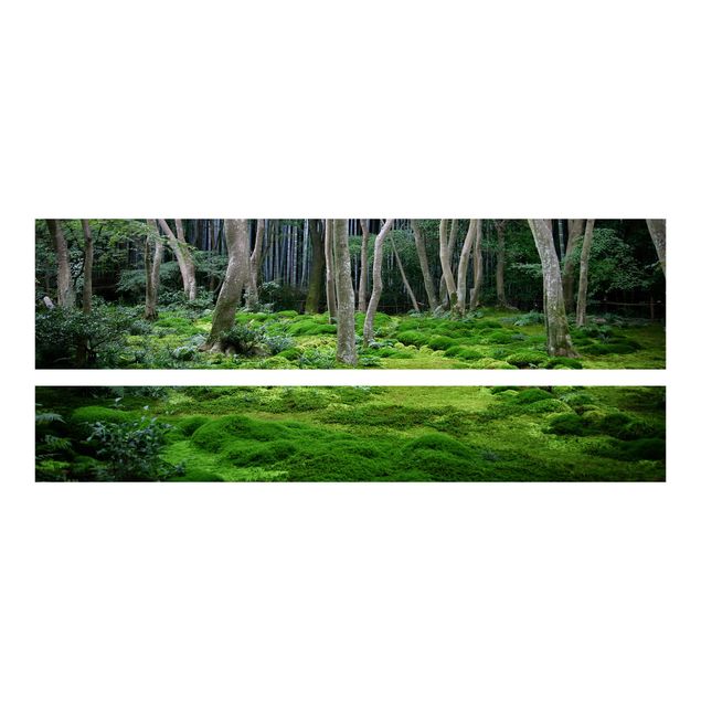 Möbelfolie Malm Bett Japanischer Wald