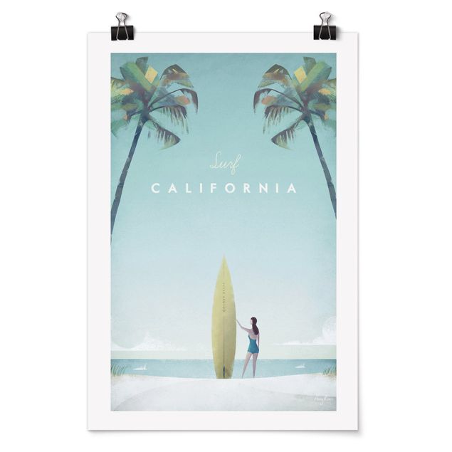 Poster Vintage Reiseposter - California