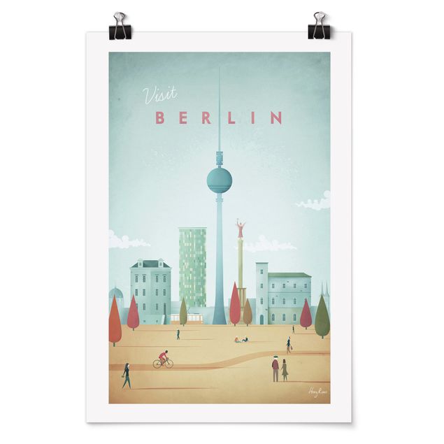 Städte Poster Reiseposter - Berlin