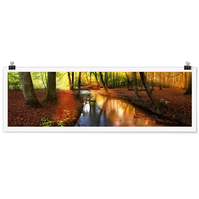 Poster - Autumn Fairytale - Panorama Querformat