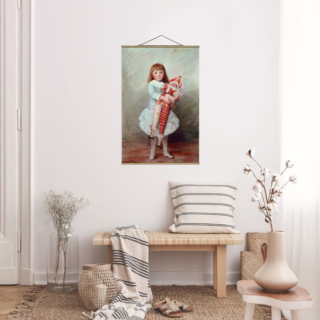 Kunstdrucke Renoir Auguste Renoir - Suzanne mit Harlekinpuppe