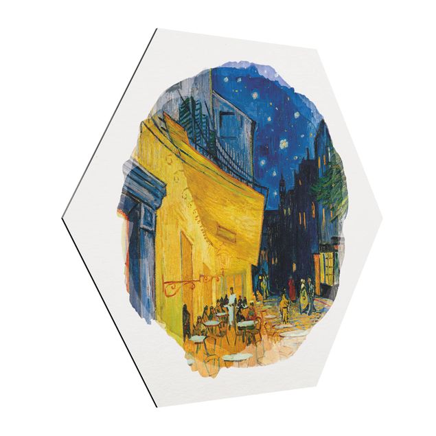 Van Gogh Bilder Wasserfarben - Vincent van Gogh - Café-Terrasse in Arles