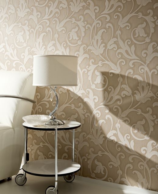 Tapeten mit Muster Architects Paper Tessuto in Beige Metallic - 954901