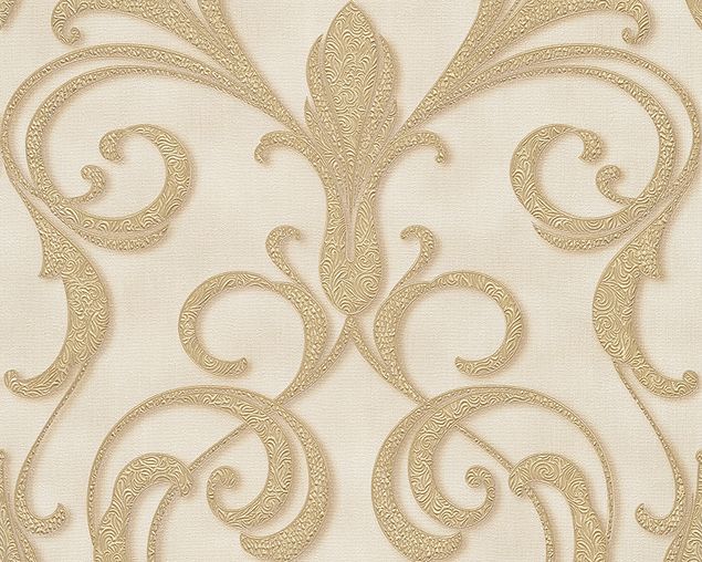 Tapete Architects Paper Nobile in Creme Metallic - 958925