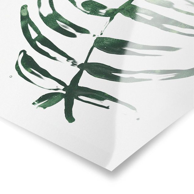 Poster bestellen Tropenblätter Wasserfarbe I