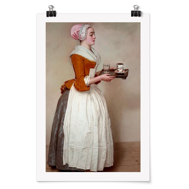 Schöne Wandbilder Jean Etienne Liotard - Das Schokoladenmädchen