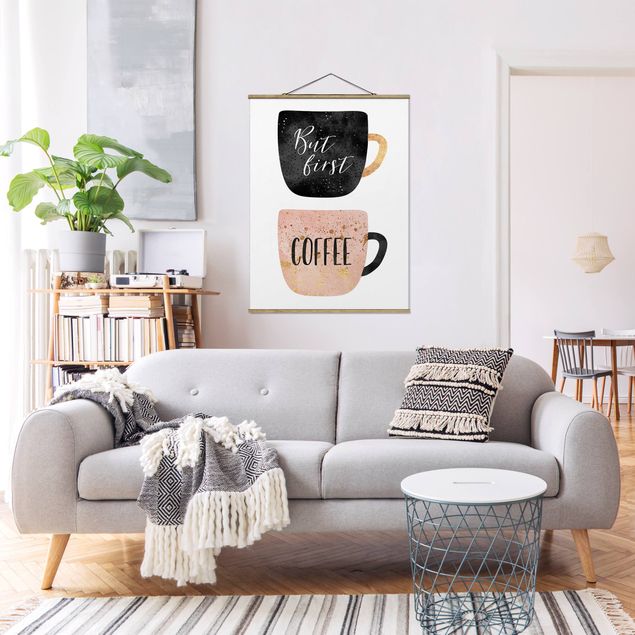 Schöne Wandbilder But First, Coffee